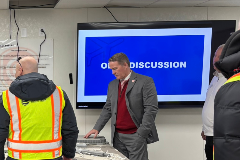 Senator Husted Visits Columbus Airport Project with AGC
