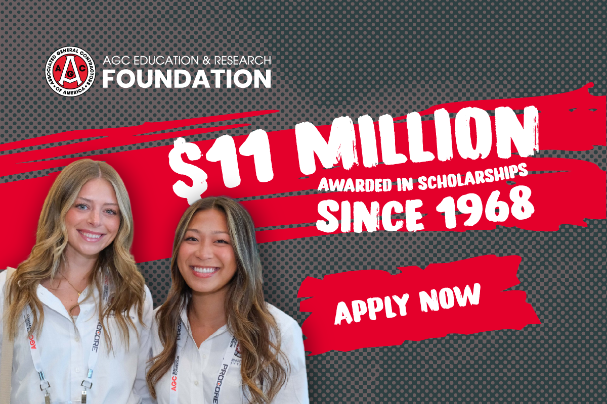 AGC Education & Research Foundation Awards $512,500 in Scholarship Commitments