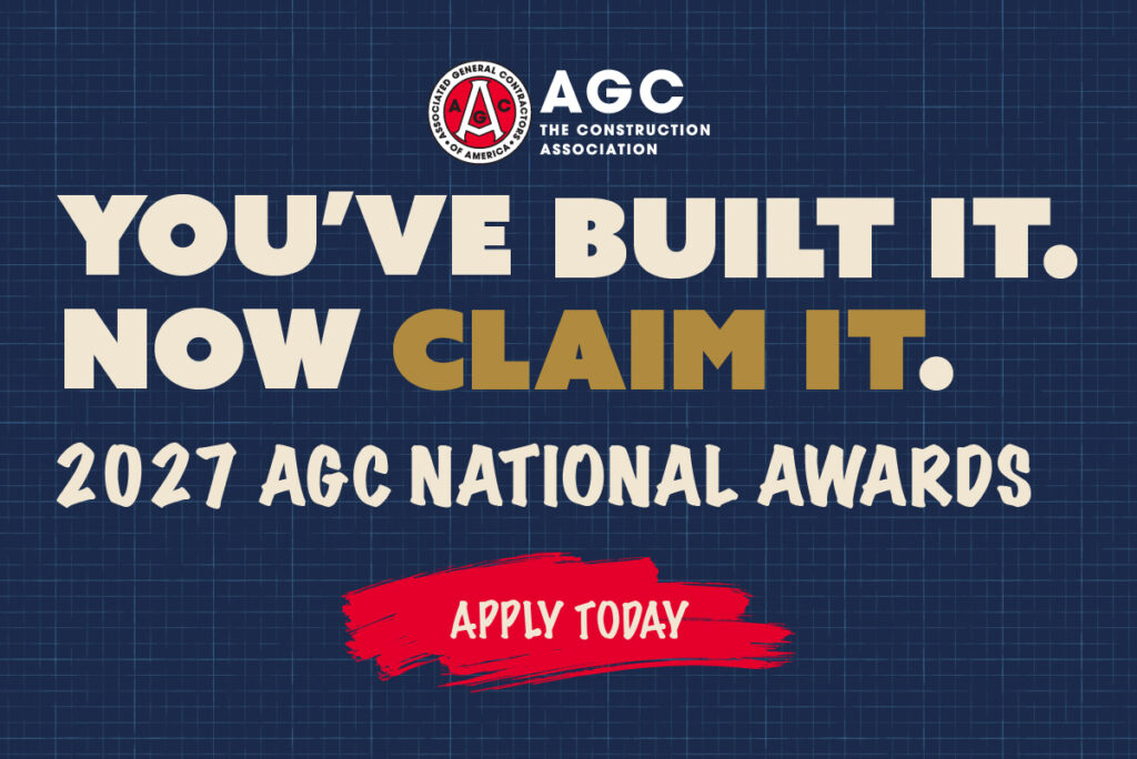 Spotlight Your Achievements! AGC Launches Awards Season with the Opening of Build America, AGC in the Community, Innovation, Culture of CARE and the Bowen Prize