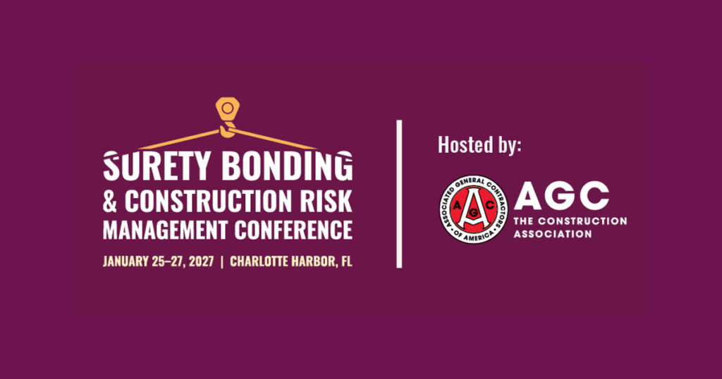 Join AGC in the Sunshine State for the 2027 Surety Bonding and Construction Risk Management Conference